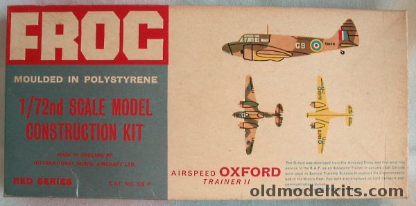 Frog 1/72 Airspeed Oxford Trainer II - Red Series, 336P plastic model kit